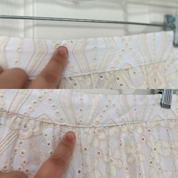 NWT Zara Cream Eyelet Embroidered Maxi Skirt XS - Picture 16 of 16
